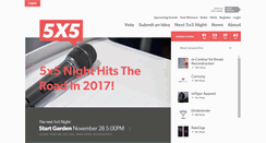 Desktop Screenshot of 5x5night.com